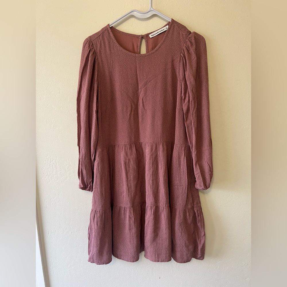 Abercrombie & Fitch Long Sleeve‎ Dress in Dusty Rose